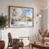 03 - Spain Sagrada Familia Watercolor Art - Horizontal Art - Digital Download - Boho Living Room 2.jpg