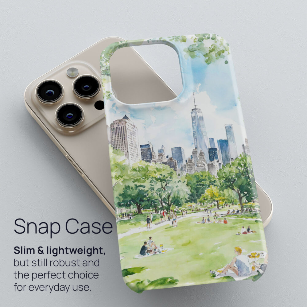03 - Summer in New York Central Park Watercolor Art Phone Case - Snap Case.jpg 03 - Summer in New York Central Park Watercolor Art Phone Case - Snap Case.jpg