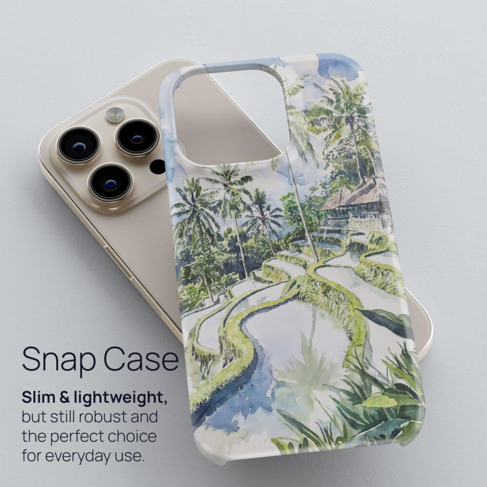 03 - Tegallalang Rice Terrace Ubud Bali Watercolor Art Phone Case - Snap Case.jpg 03 - Tegallalang Rice Terrace Ubud Bali Watercolor Art Phone Case - Snap Case.jpg