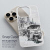 03 - Thailand - Tuk Tuk - Pencil Drawing Art Phone Case - Snap Case.jpg