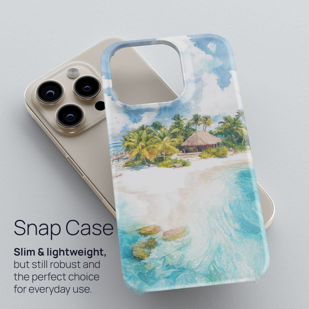 03 - The Bahamas Watercolor Art Phone Case - Snap Case.jpg 03 - The Bahamas Watercolor Art Phone Case - Snap Case.jpg