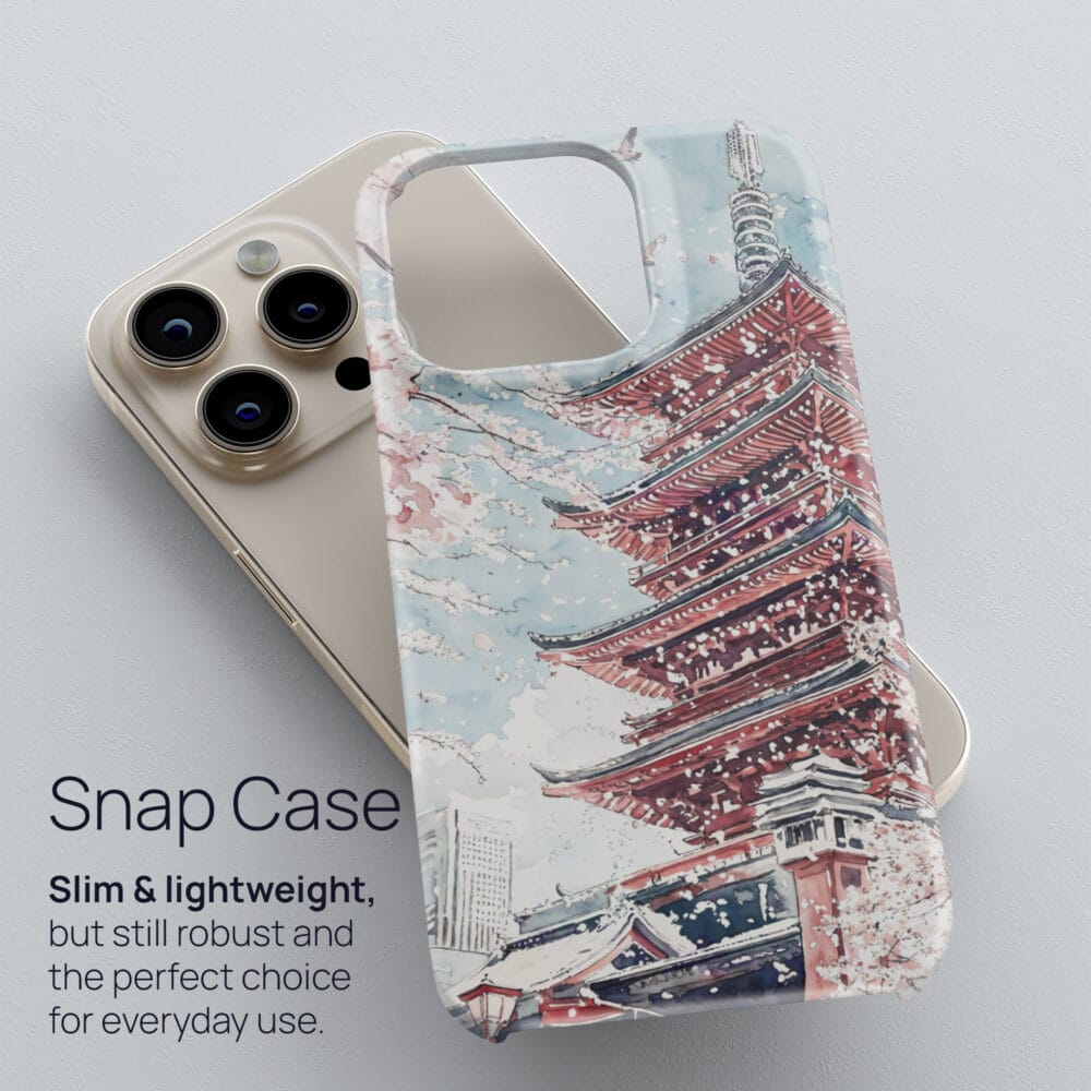 03 - Tokyo Sakura - Watercolor Art Phone Case - Snap Case.jpg 03 - Tokyo Sakura - Watercolor Art Phone Case - Snap Case.jpg