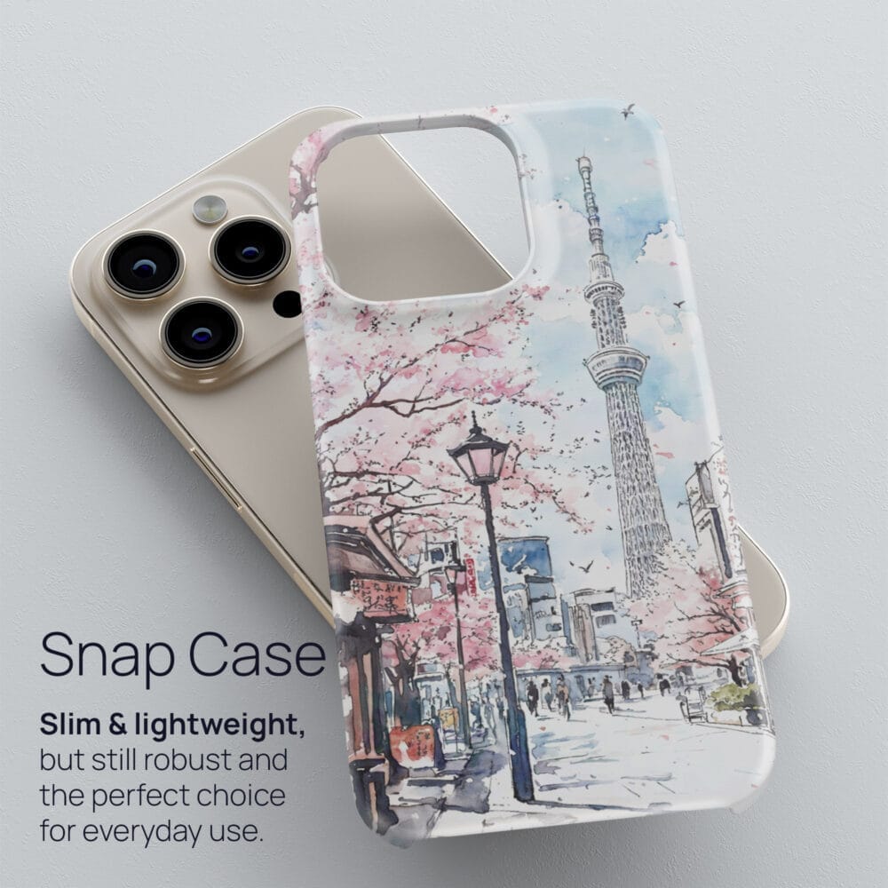 03 - Tokyo Skytree Watercolor Art Phone Case - Snap Case.jpg 03 - Tokyo Skytree Watercolor Art Phone Case - Snap Case.jpg