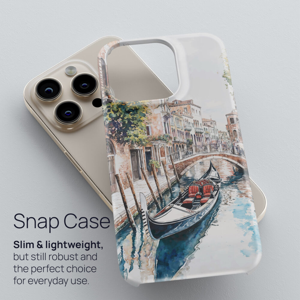 03 - Venice Gondola - Watercolor Art Phone Case - Snap Case.jpg 03 - Venice Gondola - Watercolor Art Phone Case - Snap Case.jpg