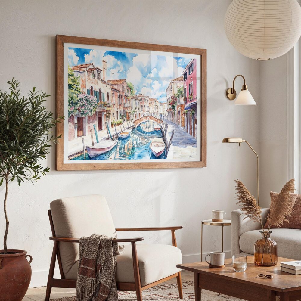 03 - Venice Italy Canals Watercolor Art - Horizontal Art - Digital Download - Boho Living Room 2.jpg 03 - Venice Italy Canals Watercolor Art - Horizontal Art - Digital Download - Boho Living Room 2.jpg
