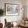 03 - Venice Italy Canals Watercolor Art - Horizontal Art - Digital Download - Boho Living Room 2.jpg