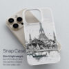 03 - Wat Arun Temple of Dawn Bangkok - Pencil Drawing Art Phone Case - Snap Case.jpg