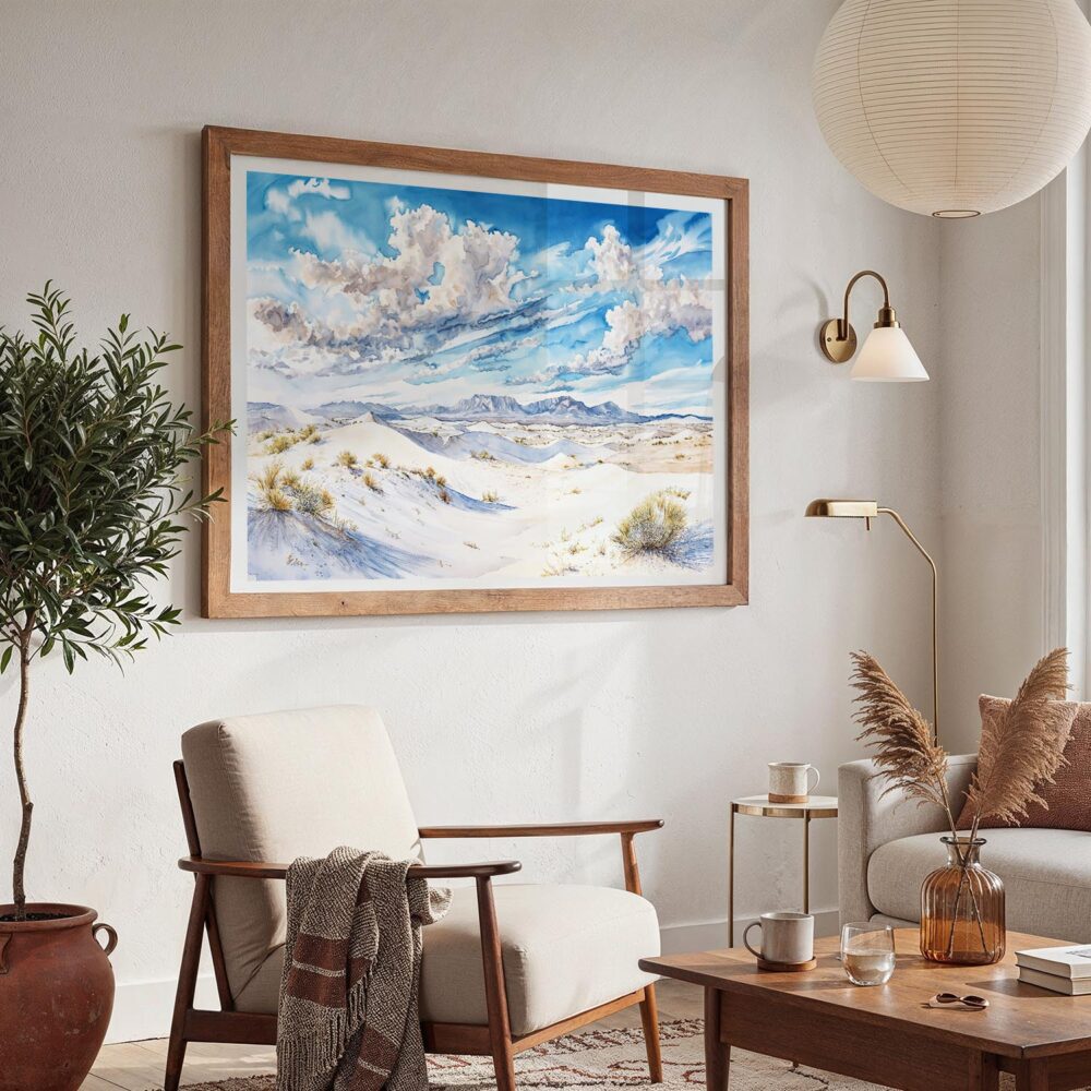 03 - White Sands National Park Watercolor - Horizontal Art - Digital Download - Boho Living Room 2.jpg 03 - White Sands National Park Watercolor - Horizontal Art - Digital Download - Boho Living Room 2.jpg