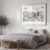 04 - A Morning in Amsterdam Watercolor Art - Horizontal Art - Digital Download - Bedroom.jpg