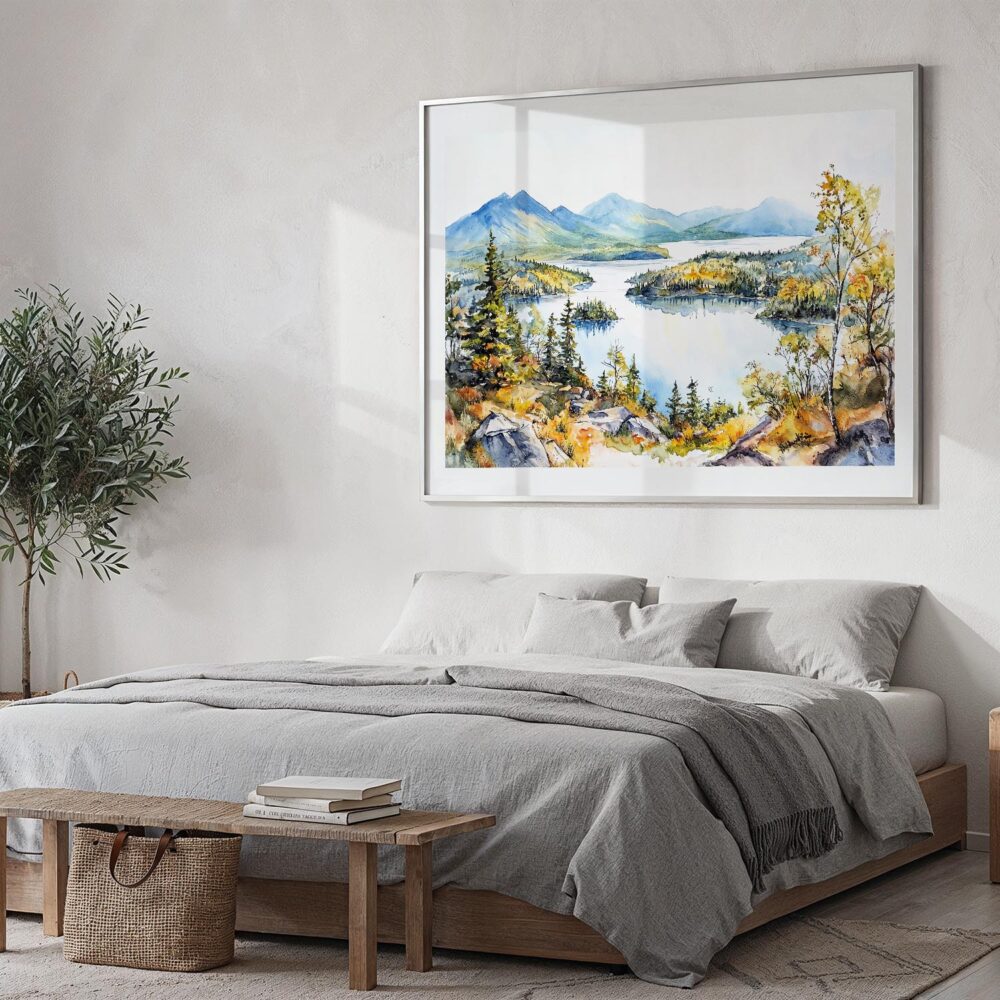 04 - Adirondack Mountains Watercolor - Horizontal Art - Digital Download - Bedroom.jpg 04 - Adirondack Mountains Watercolor - Horizontal Art - Digital Download - Bedroom.jpg
