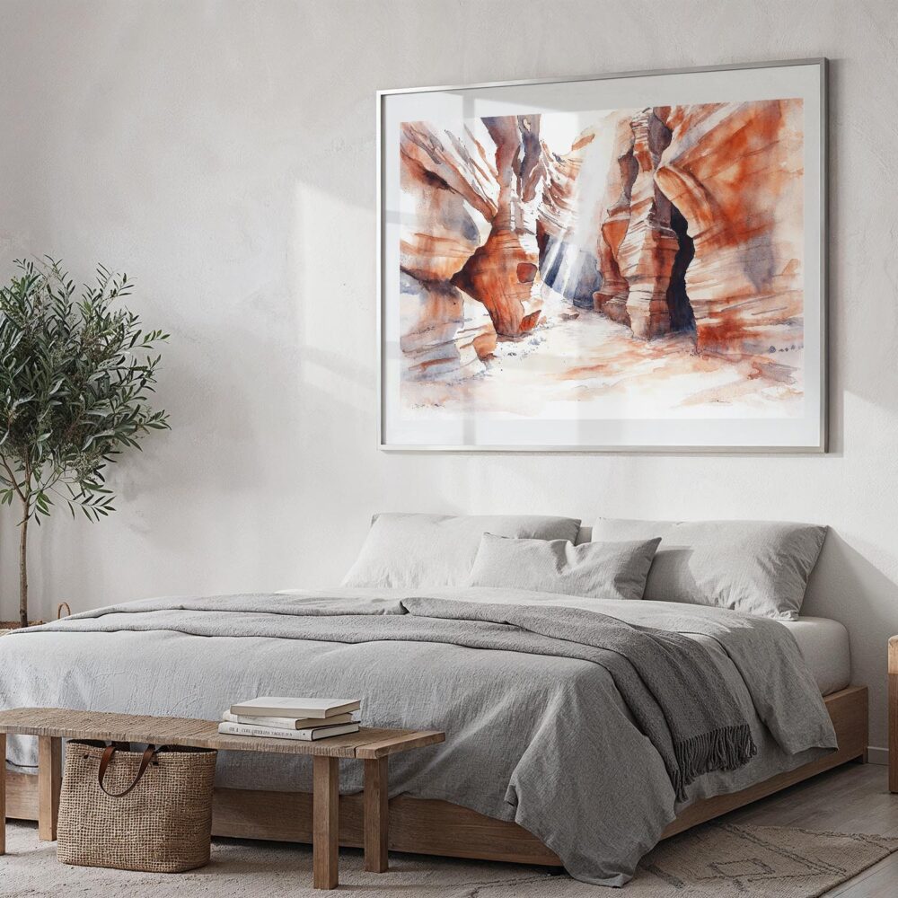 04 - Antelope Canyon National Park Watercolor - Horizontal Art - Digital Download - Bedroom.jpg 04 - Antelope Canyon National Park Watercolor - Horizontal Art - Digital Download - Bedroom.jpg