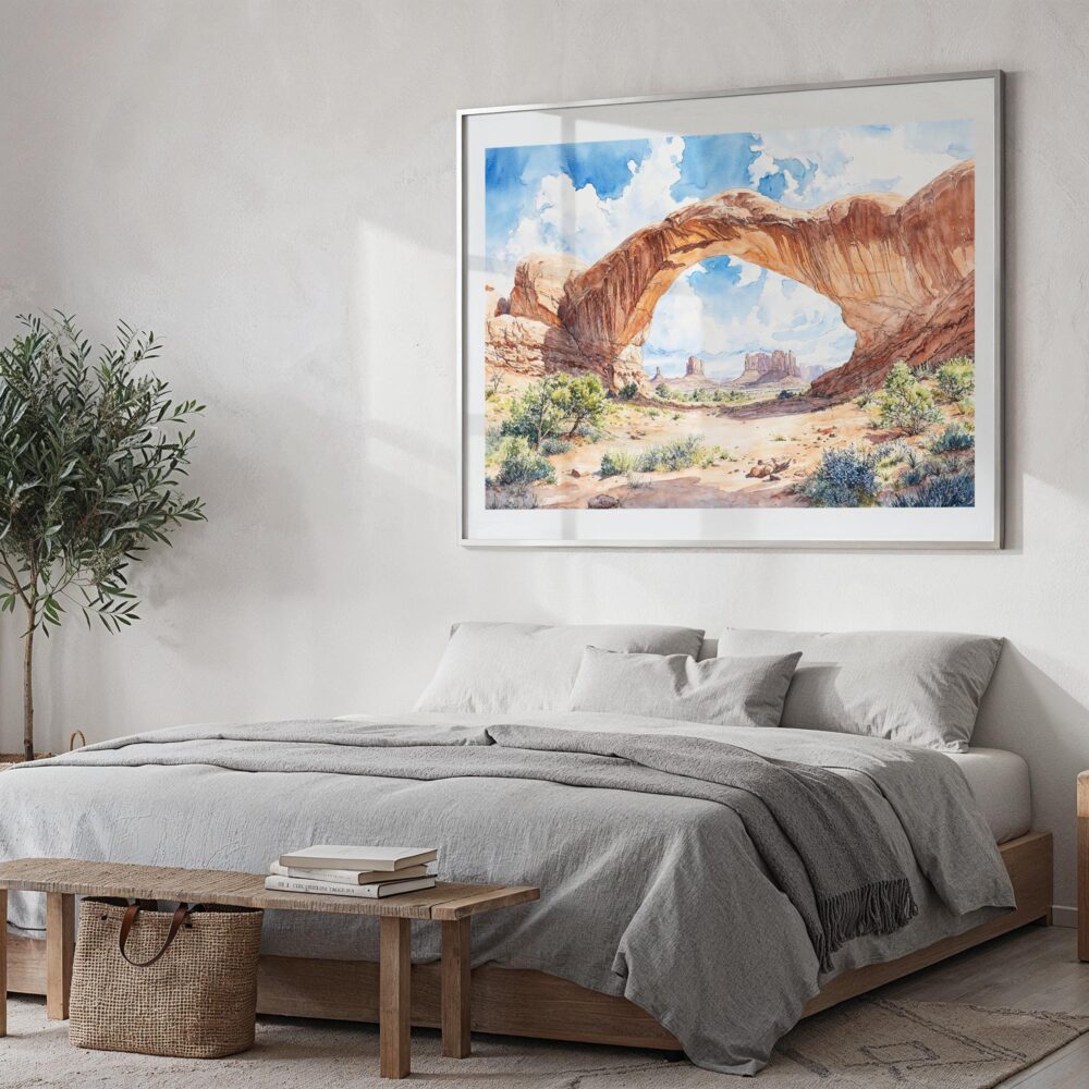 04 - Arches National Park Watercolor - Horizontal Art - Digital Download - Bedroom.jpg 04 - Arches National Park Watercolor - Horizontal Art - Digital Download - Bedroom.jpg