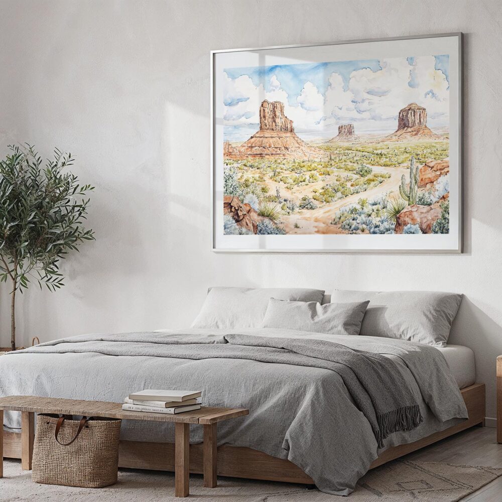 04 - Arizona Desert Watercolor - Horizontal Art - Digital Download - Bedroom.jpg 04 - Arizona Desert Watercolor - Horizontal Art - Digital Download - Bedroom.jpg