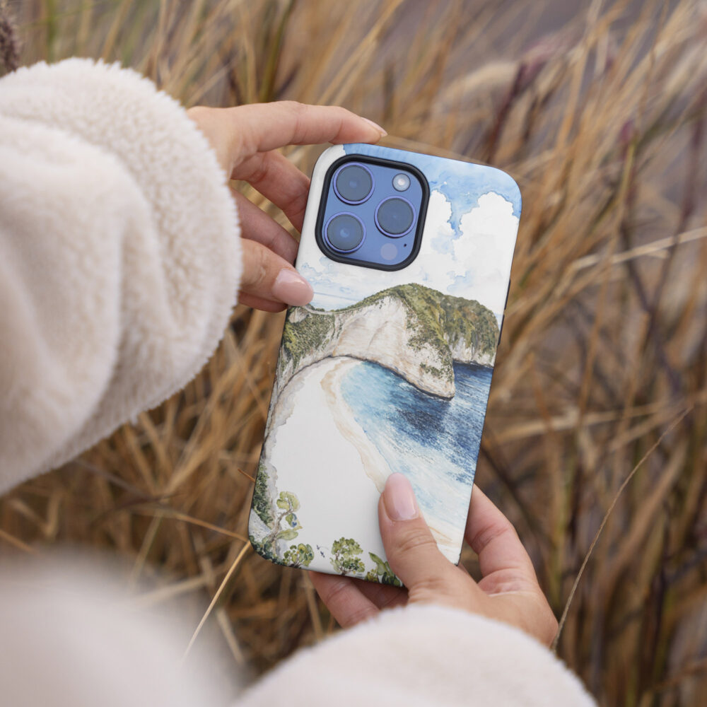 04 - Bali Nusa Penida Watercolor Art Phone Case - Female hand.jpg 04 - Bali Nusa Penida Watercolor Art Phone Case - Female hand.jpg