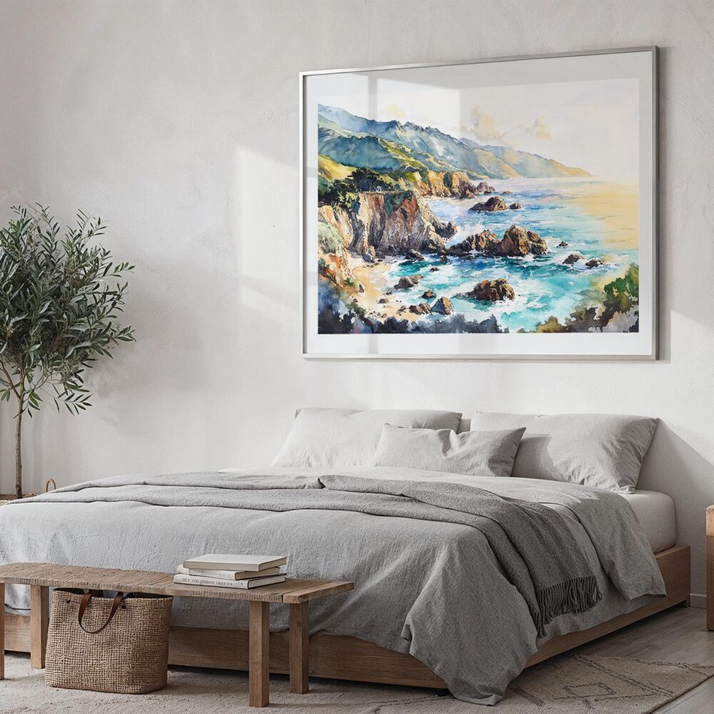 04 - Big Sur Watercolor - Horizontal Art - Digital Download - Bedroom.jpg 04 - Big Sur Watercolor - Horizontal Art - Digital Download - Bedroom.jpg