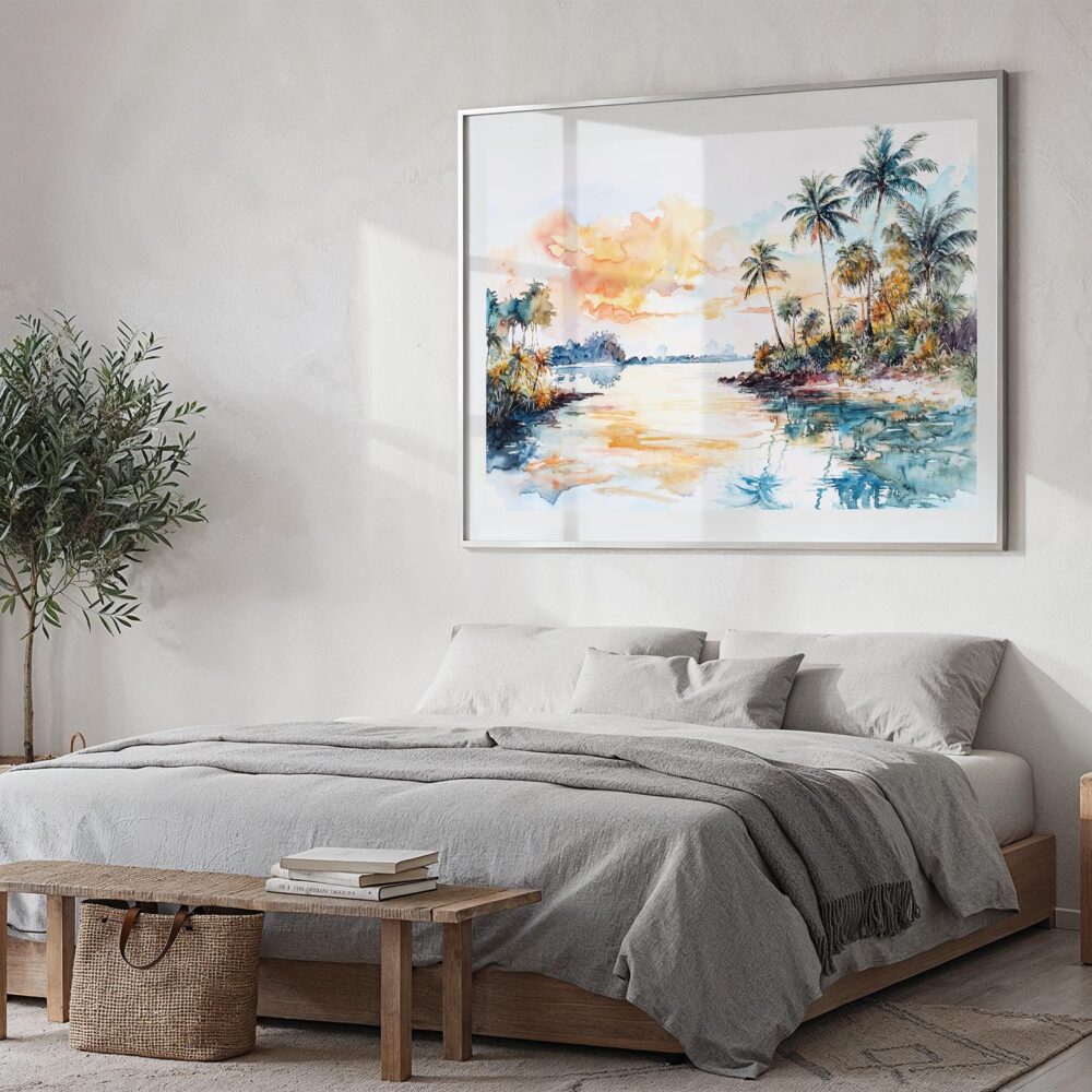 04 - Biscayne National Park Watercolor - Horizontal Art - Digital Download - Bedroom.jpg 04 - Biscayne National Park Watercolor - Horizontal Art - Digital Download - Bedroom.jpg