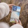 04 - Bondi Beach Watercolor Art Phone Case - Female hand.jpg