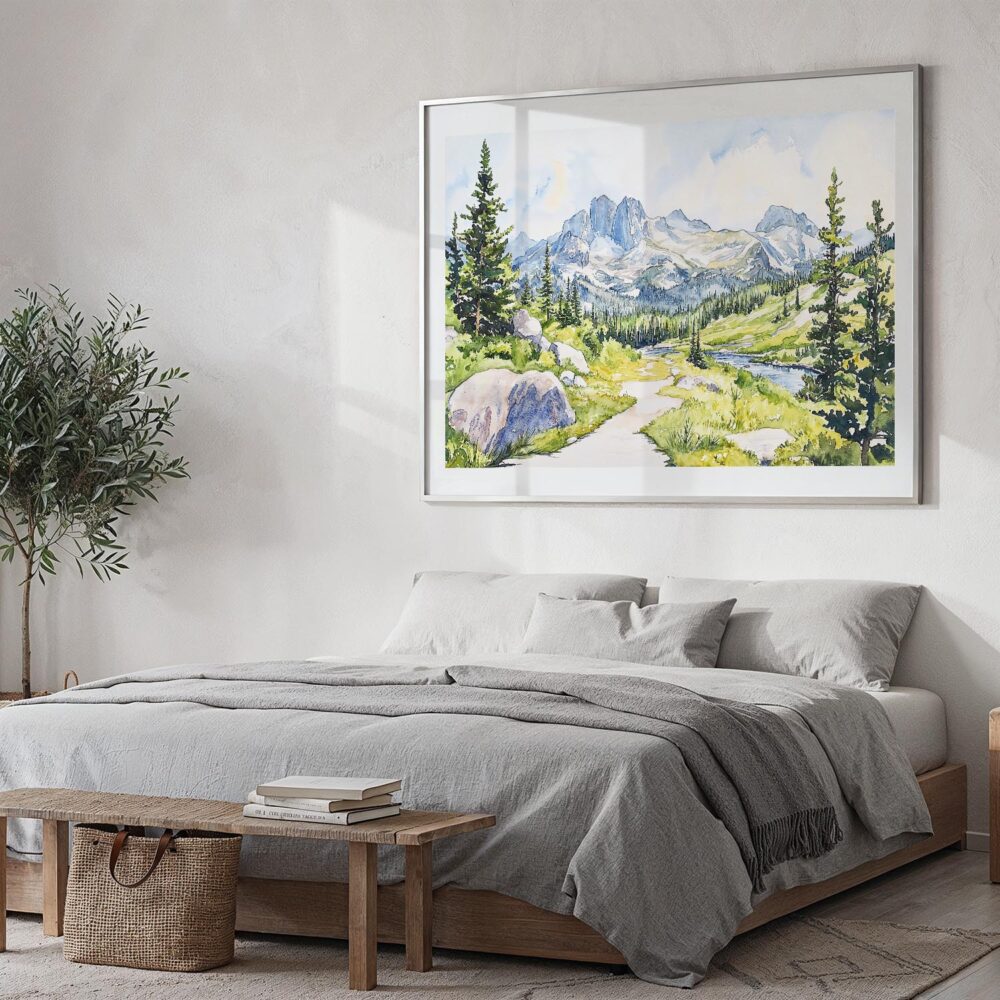 04 - Colorado Rocky Mountains National Park Watercolor - Horizontal Art - Digital Download - Bedroom.jpg 04 - Colorado Rocky Mountains National Park Watercolor - Horizontal Art - Digital Download - Bedroom.jpg