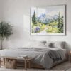 04 - Colorado Rocky Mountains National Park Watercolor - Horizontal Art - Digital Download - Bedroom.jpg