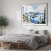 04 - Crater Lake National Park Watercolor - Horizontal Art - Digital Download - Bedroom.jpg