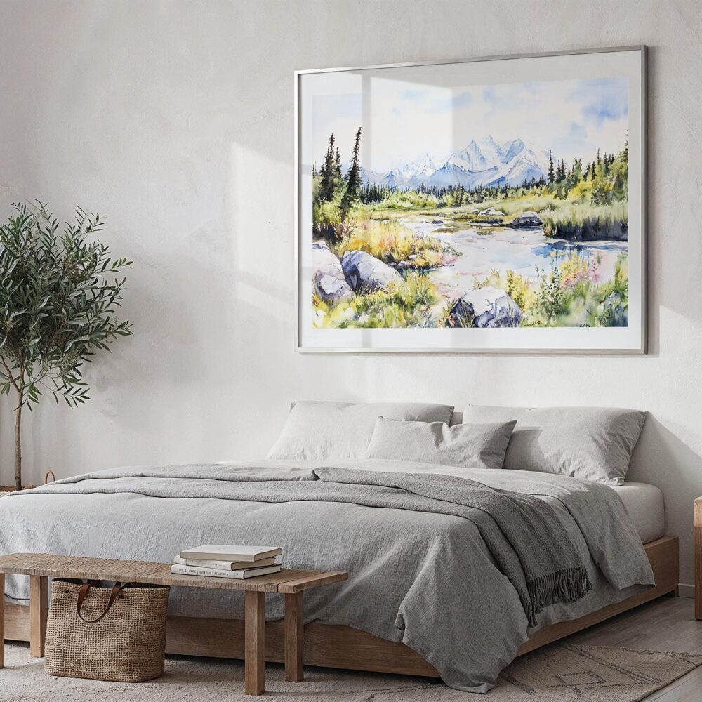 04 - Denali National Park Watercolor - Horizontal Art - Digital Download - Bedroom.jpg 04 - Denali National Park Watercolor - Horizontal Art - Digital Download - Bedroom.jpg