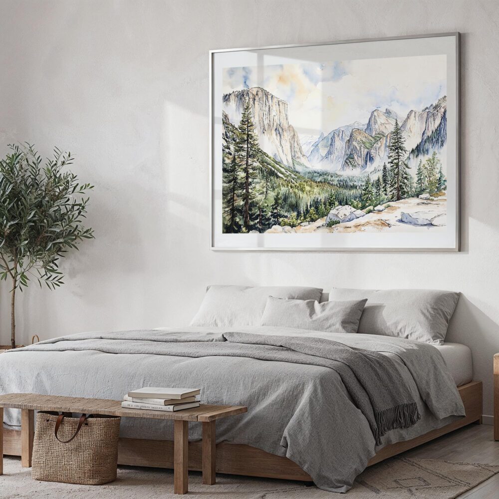04 - El Capitan Watercolor - Horizontal Art - Digital Download - Bedroom.jpg 04 - El Capitan Watercolor - Horizontal Art - Digital Download - Bedroom.jpg