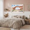 04 - Framed Arches National Park Watercolor - Horizontal Art Print in Boho Bedroom.jpg