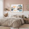 04 - Framed Biscayne National Park Watercolor - Horizontal Art Print in Boho Bedroom.jpg