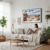 04 - Framed Canyonlands National Park Watercolor - Horizontal Canvas Print - Scandi Living Room.jpg