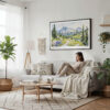 04 - Framed Colorado Rocky Mountains National Park Watercolor - Horizontal Canvas Print - Scandi Living Room.jpg