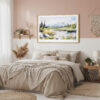 04 - Framed Denali National Park Watercolor - Horizontal Art Print in Boho Bedroom.jpg