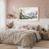 04 - Framed El Capitan Watercolor - Horizontal Art Print in Boho Bedroom.jpg