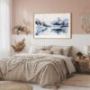 04 - Framed Glacier Bay National Park Watercolor - Horizontal Art Print in Boho Bedroom.jpg