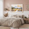 04 - Framed Mount Rainier National Park Watercolor - Horizontal Art Print in Boho Bedroom.jpg