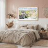 04 - Framed Theodore Roosevelt National Park Watercolor - Horizontal Art Print in Boho Bedroom.jpg