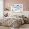 04 - Framed White Sands National Park Watercolor - Horizontal Art Print in Boho Bedroom.jpg