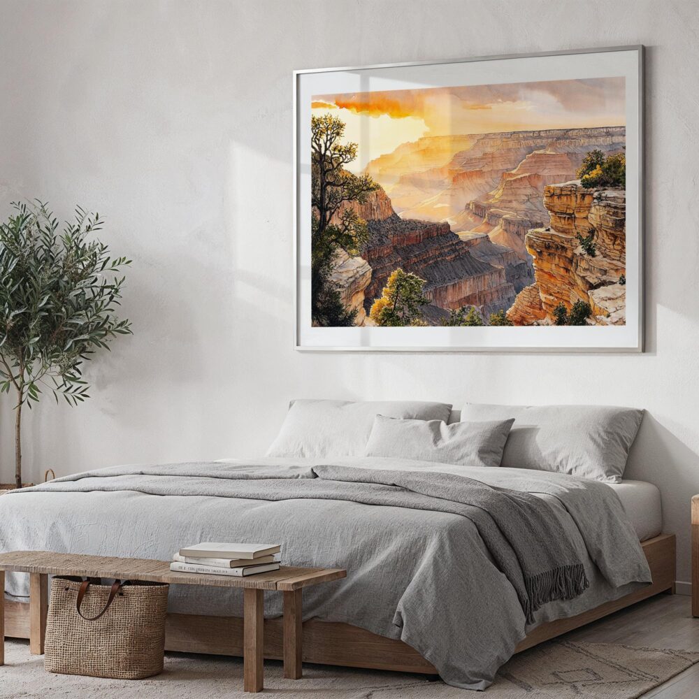 04 - Grand Canyon National Park Watercolor - Horizontal Art - Digital Download - Bedroom.jpg 04 - Grand Canyon National Park Watercolor - Horizontal Art - Digital Download - Bedroom.jpg