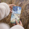04 - Great Ocean Road Australia Watercolor Art Phone Case - Female hand.jpg