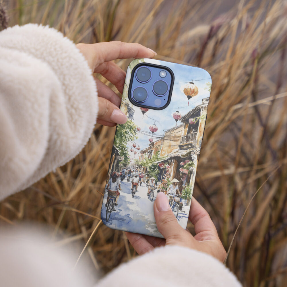 04 - Hoi An Vietnam Watercolor Art Phone Case - Female hand.jpg 04 - Hoi An Vietnam Watercolor Art Phone Case - Female hand.jpg
