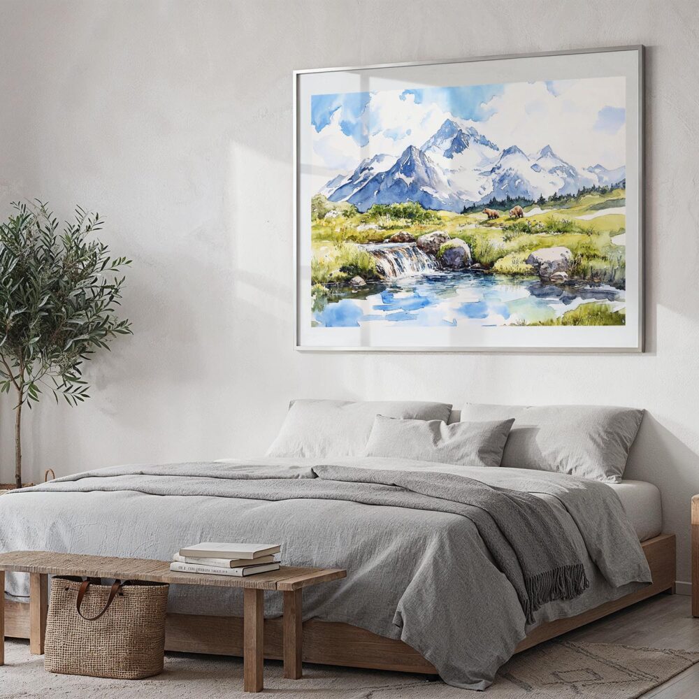 04 - Katmai National Park Watercolor - Horizontal Art - Digital Download - Bedroom.jpg 04 - Katmai National Park Watercolor - Horizontal Art - Digital Download - Bedroom.jpg