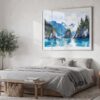 04 - Kenai Fjords National Park Watercolor - Horizontal Art - Digital Download - Bedroom.jpg