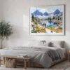 04 - Kings Canyon National Park Watercolor - Horizontal Art - Digital Download - Bedroom.jpg