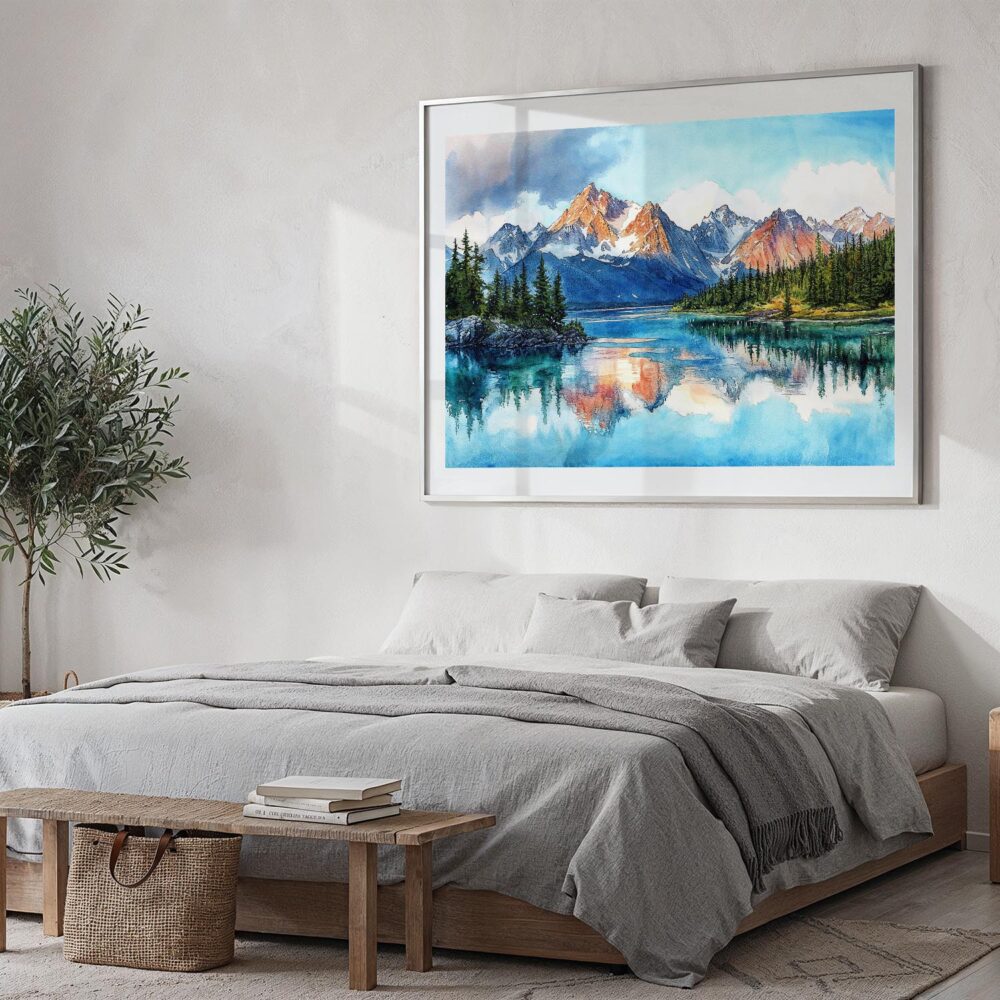 04 - Lake Clark National Park Watercolor - Horizontal Art - Digital Download - Bedroom.jpg 04 - Lake Clark National Park Watercolor - Horizontal Art - Digital Download - Bedroom.jpg