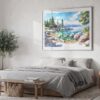 04 - Lake Tahoe Watercolor - Horizontal Art - Digital Download - Bedroom.jpg