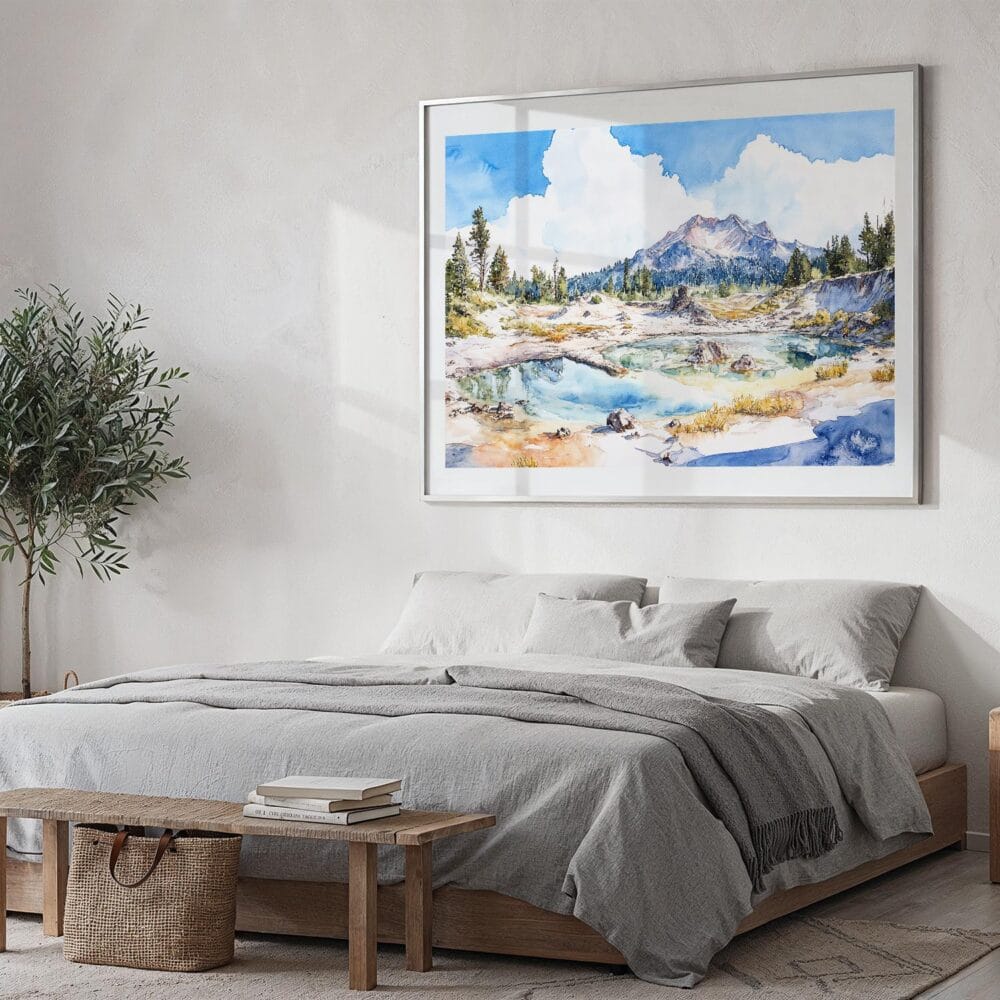04 - Lassen Volcanic National Park Watercolor - Horizontal Art - Digital Download - Bedroom.jpg 04 - Lassen Volcanic National Park Watercolor - Horizontal Art - Digital Download - Bedroom.jpg