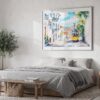 04 - Lisbon Tram 28 Watercolor Art - Horizontal Art - Digital Download - Bedroom.jpg
