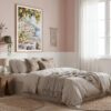 04 - Morning Coffee in Amalfi Coast Watercolor Art Print in Boho Living Room - Vertical.jpg