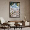 04 - Morning Coffee in Lisbon Watercolor Art - Digital Download - Japandi.jpg