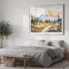 04 - Mount Rainier National Park Watercolor - Horizontal Art - Digital Download - Bedroom.jpg
