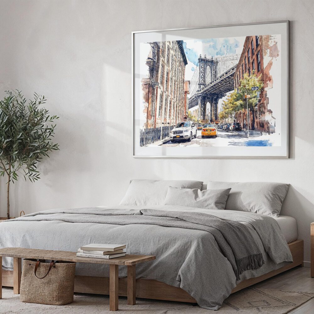 04 - NYC Manhattan Bridge Watercolor Art - Horizontal Art - Digital Download - Bedroom.jpg 04 - NYC Manhattan Bridge Watercolor Art - Horizontal Art - Digital Download - Bedroom.jpg